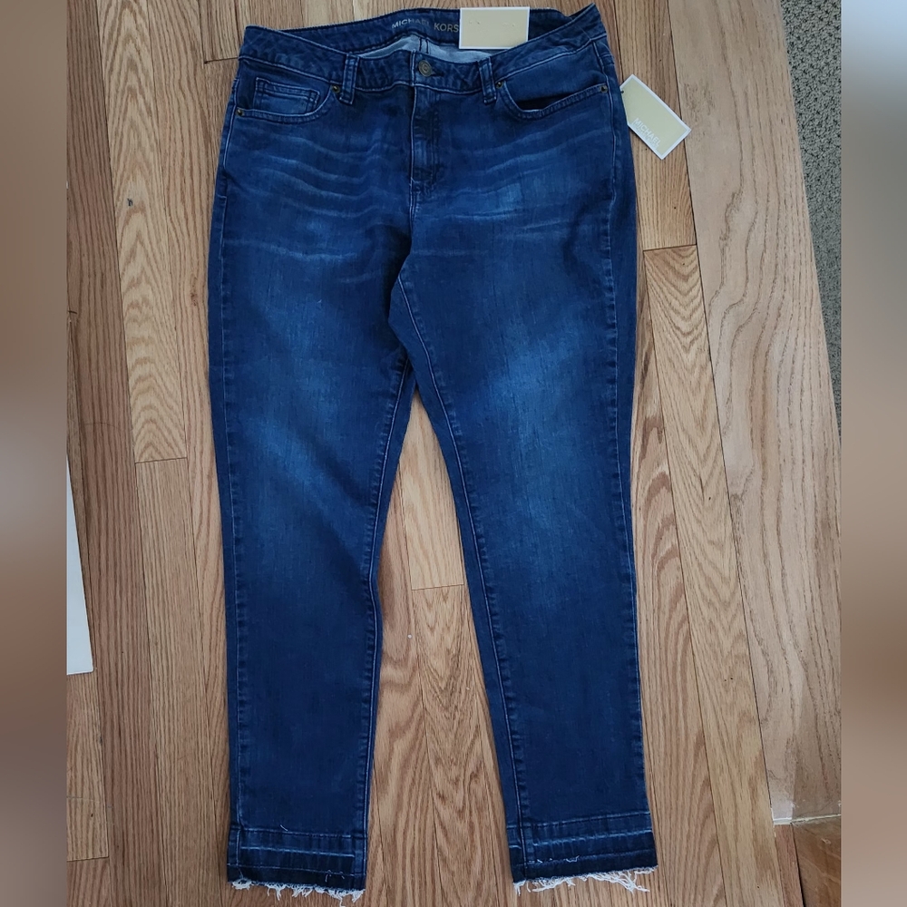 ***Michael Kors Izzy Skinny Ankle Mid-Rise Vintage Wash Size 8 NWT***